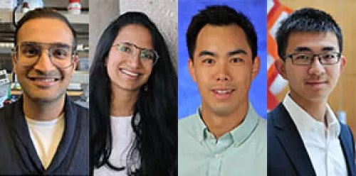 Four prize winners of UCSF Postdoc Slam 2019
