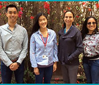 photo of four finalists at Parnassus